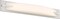 Nuvo Bow 1-Light LED 29" Vanity Fixture w/ Acrylic Lens in Brushed Nickel